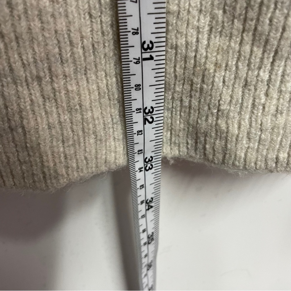 Light Gray And Beige Cardigan Wool And Yak Blend size small - Picture 6 of 6